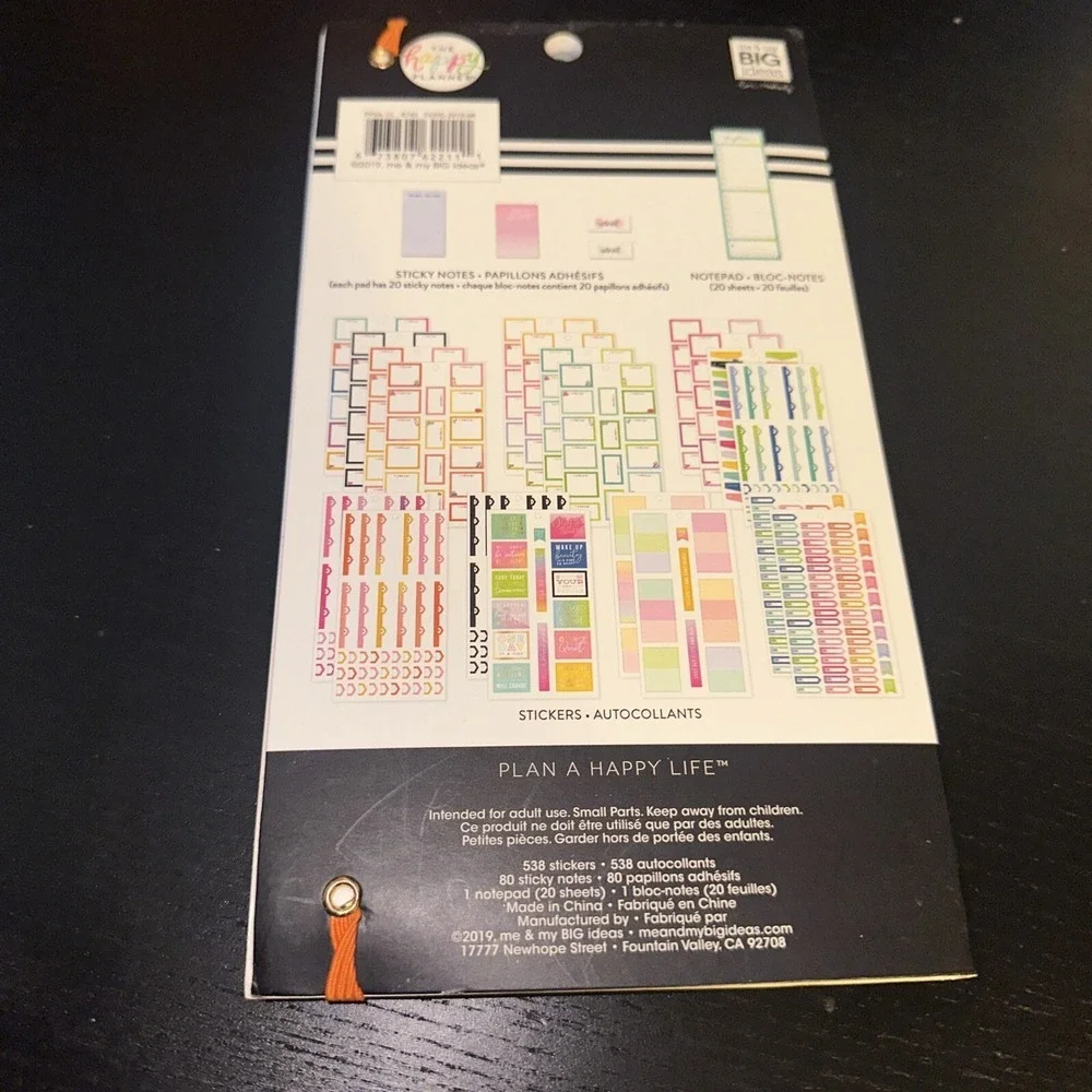 Me & My Big Ideas - The Happy Planner Self-Care Workout Fitness Stickers 638 PCS